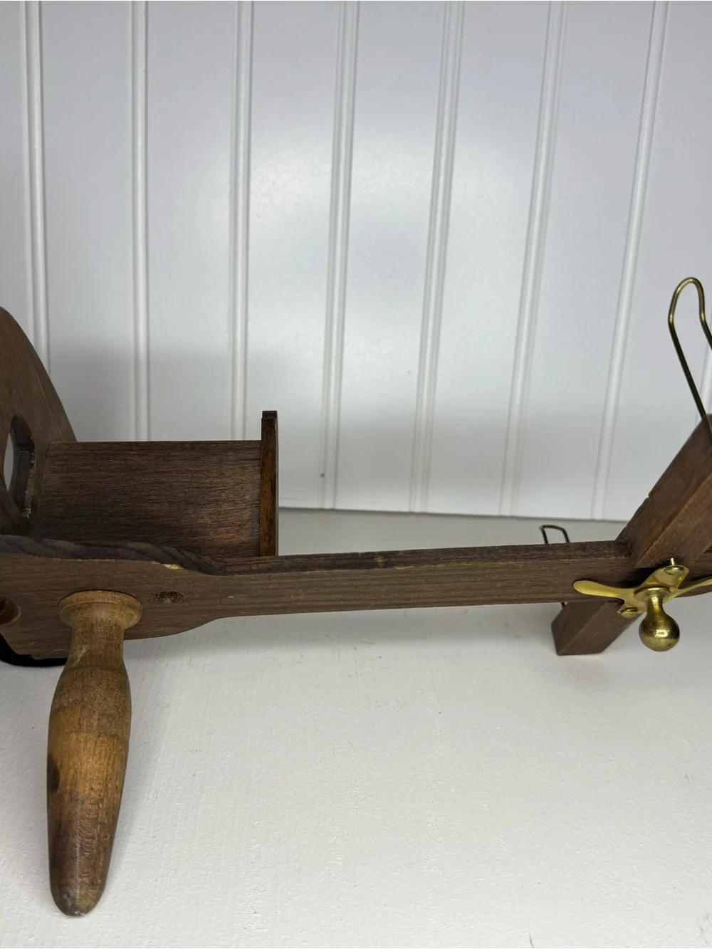 Antique Wooden Stereoscope with Handle and Viewing Cards 1900c